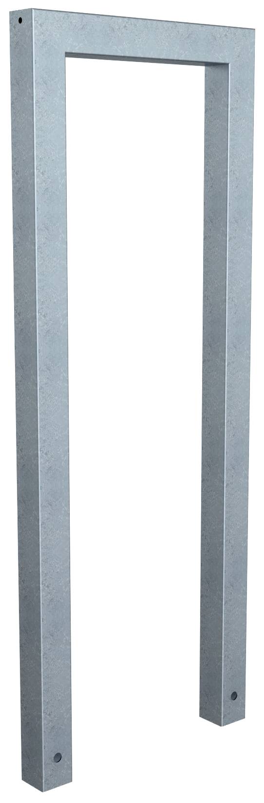 Schake 454_045 Anlehnbügel aus Stahlrohr Rechteckrohr 60 x 60 mm ohne Querholm Gesamtbreite: 450 mm feuerverzinkt