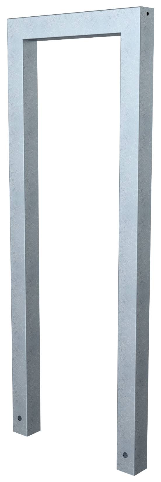 Schake 454_045 Anlehnbügel aus Stahlrohr Rechteckrohr 60 x 60 mm ohne Querholm Gesamtbreite: 450 mm feuerverzinkt