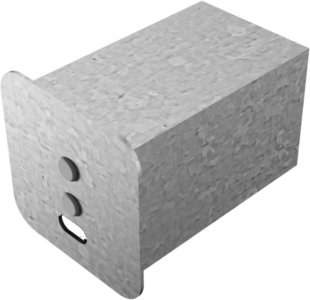 Schake 470_21 Abdeckkappe für Pfosten feuerverzinkt für 70 x 70 mm Pfosten mit Federverschluss passend für Bodenhülse Art.-Nr. 470.10<br><br>zu ö