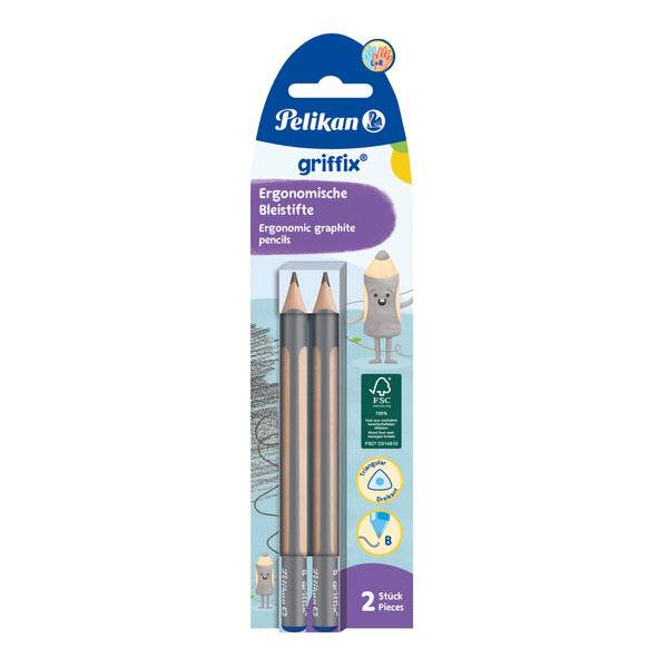 griffix Bleistift - B Dreipunktgriff 2 Stück.