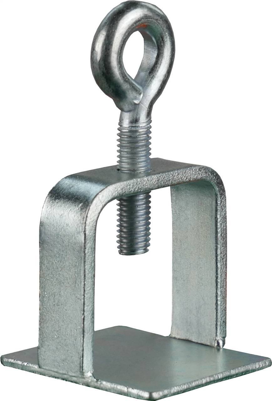 Schake 31316 Schilderklemme verzinkt ohne Ösen / Haken für 60 x 60 mm / Ø 60 mm Schaftrohr