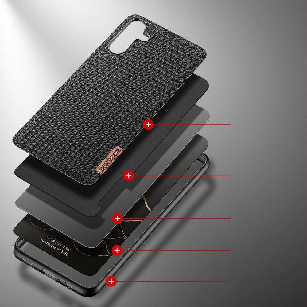 Dux Ducis Fino Hülle ist Nylon überzogenes Samsung Galaxy A13 5G schwarz