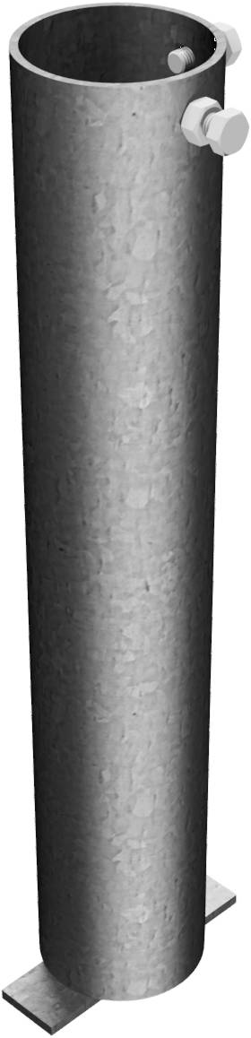 Schake 463_44 Bodenhülse mit zwei Verschraubungen für Ø 60 Rohrpfosten