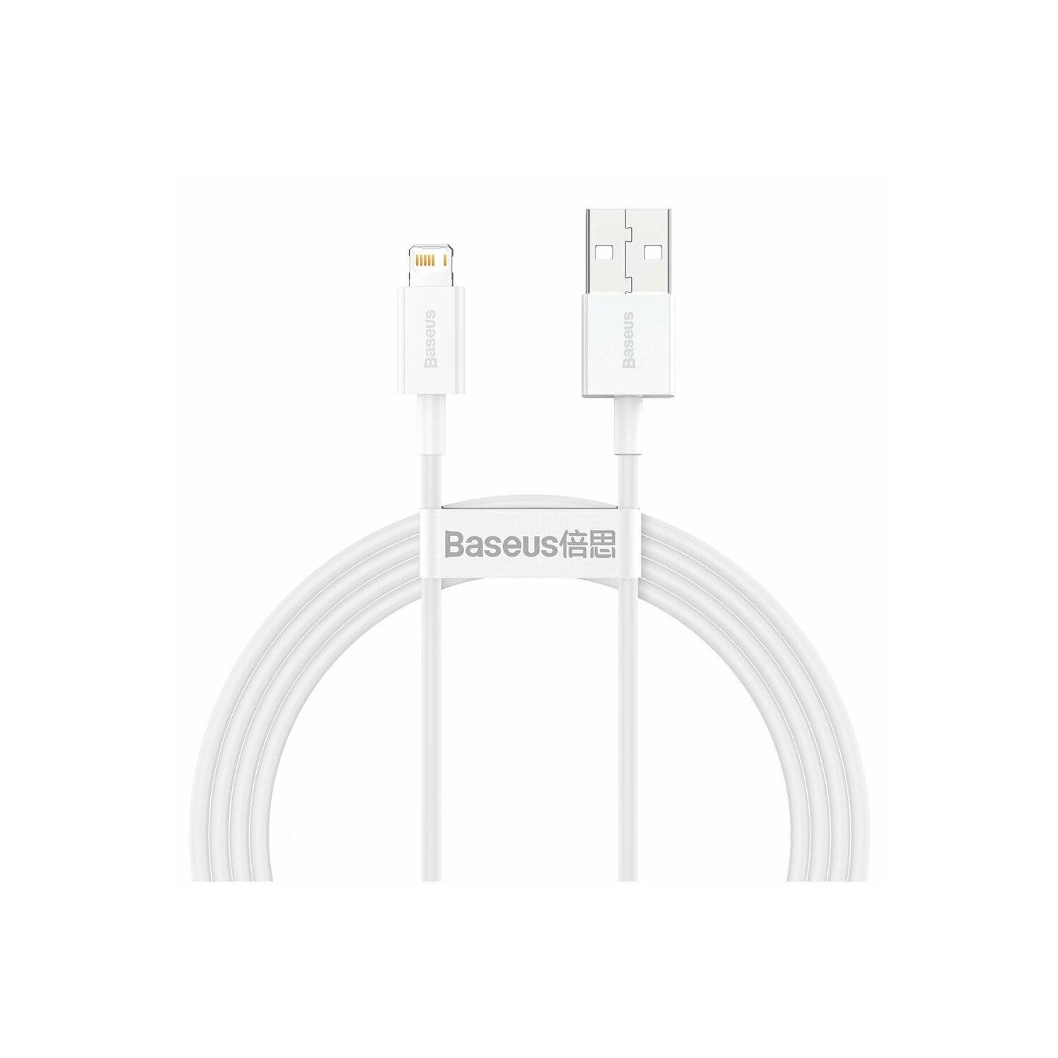 Baseus Superior Kabel USB - iPhone 2,4A 1,5 m Weiß (CALYS-B02)