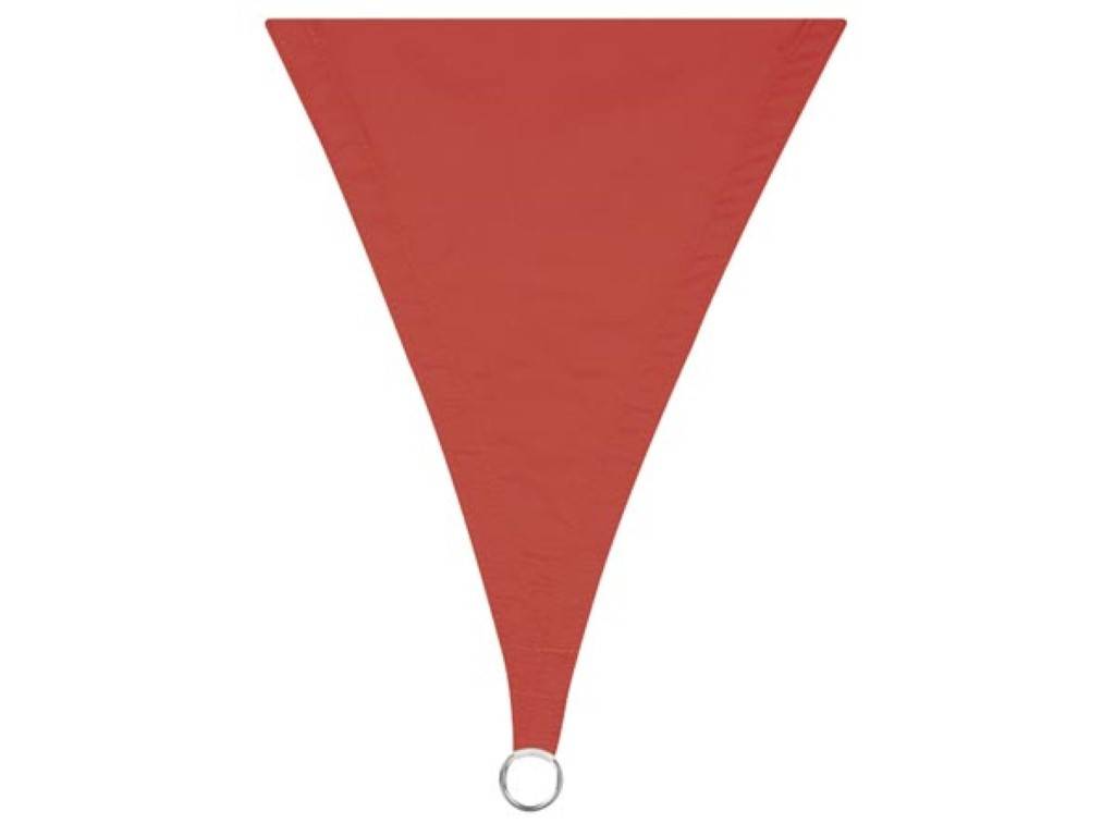 Perel Sonnensegel, wasserabweisend, 2 x 3 m, 160 g/m², Polyester, Rechteck, Terracotta