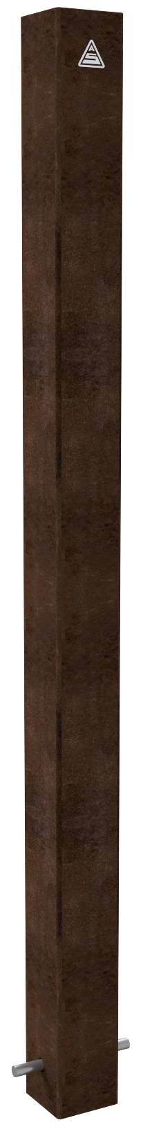 Schake 4481 Stilpoller 80 x 80 mm ortsfest, zum Einbetonieren <br><br>mit Erdanker, Gesamtlänge ca. 1200 mm ohne Verschluss