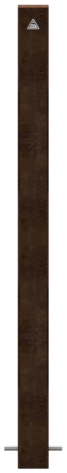 Schake 4481 Stilpoller 80 x 80 mm ortsfest, zum Einbetonieren <br><br>mit Erdanker, Gesamtlänge ca. 1200 mm ohne Verschluss