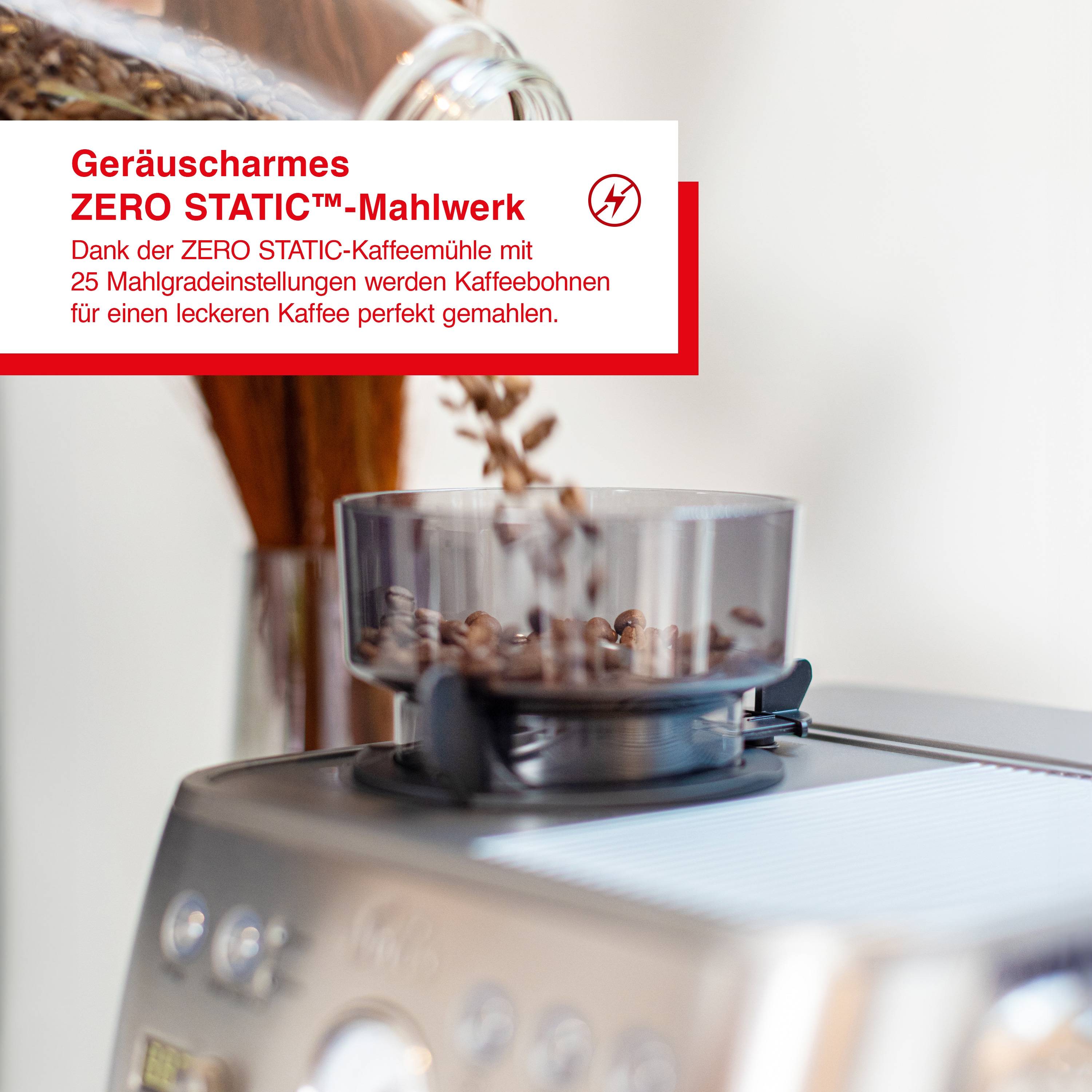 Solis Siebträger Kaffeemaschine 54 mm Siebhalter Milchaufschäumer Bohnenmahlwerk