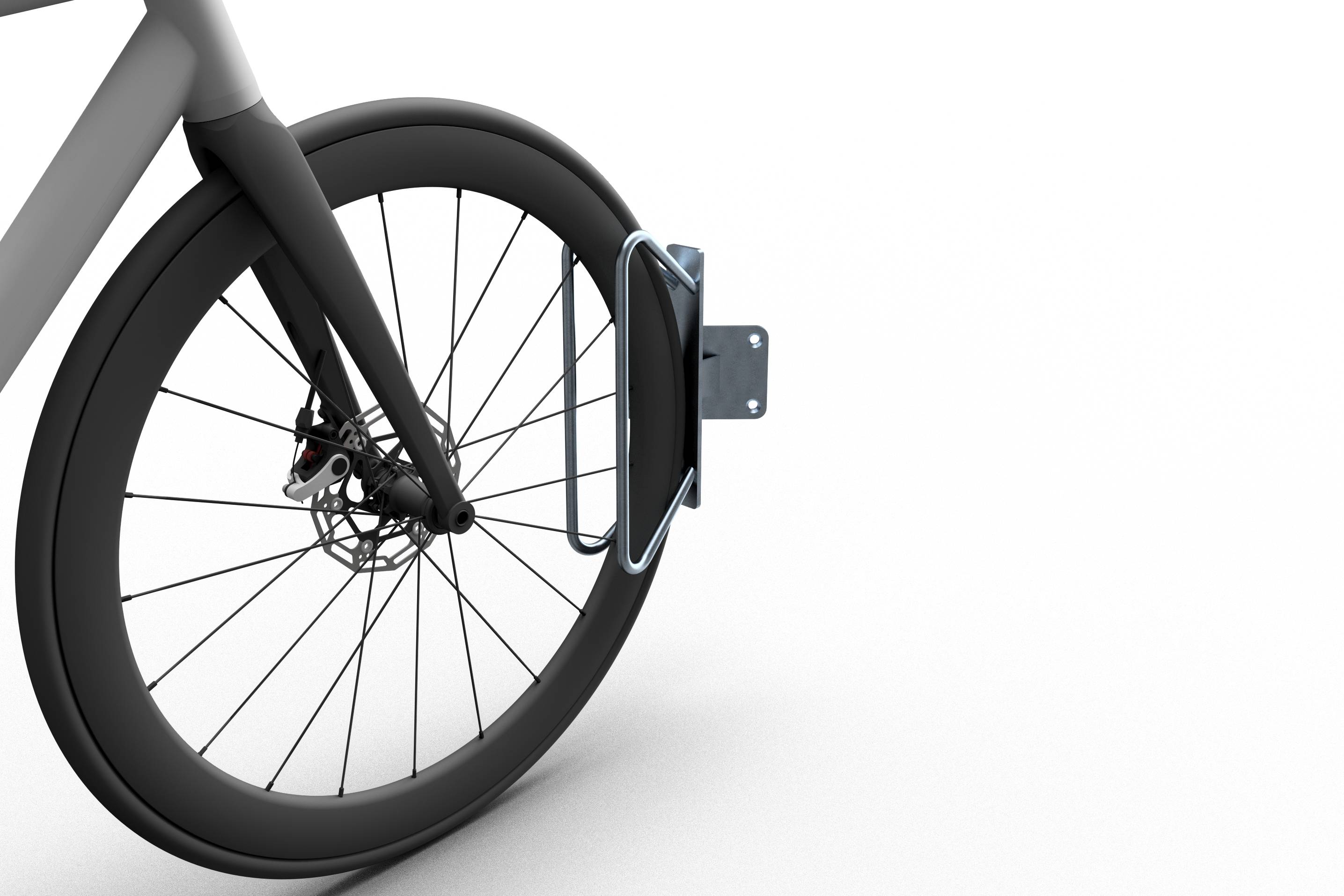 Schake 421_56 Fahrradständer Einzelparker Einzelparker für Wandbefestigung schräge Einstellung 45°