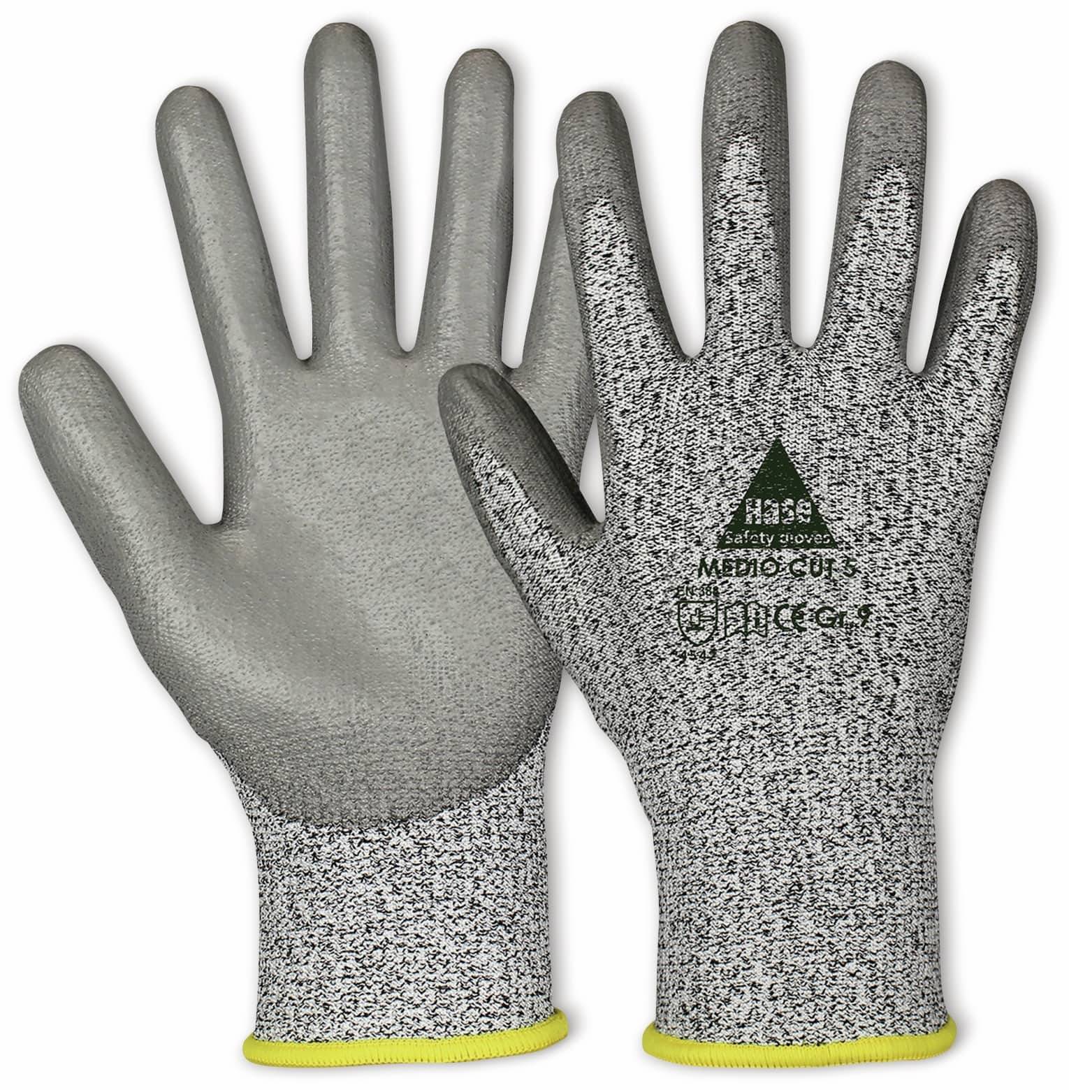 HASE SAFETY GLOVES Schnittschutz-Arbeitshandschuhe Medio Cut 5, EN 388, EN 420, Größe 7