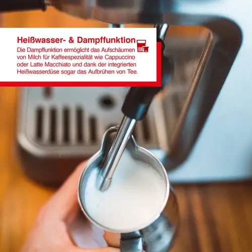 Solis Siebträger Kaffeemaschine 54 mm Siebhalter Milchaufschäumer Bohnen, Pads Solis Siebträger Kaffeemaschine 54 mm Siebhalter Milchaufschäumer Bohnen, Pads