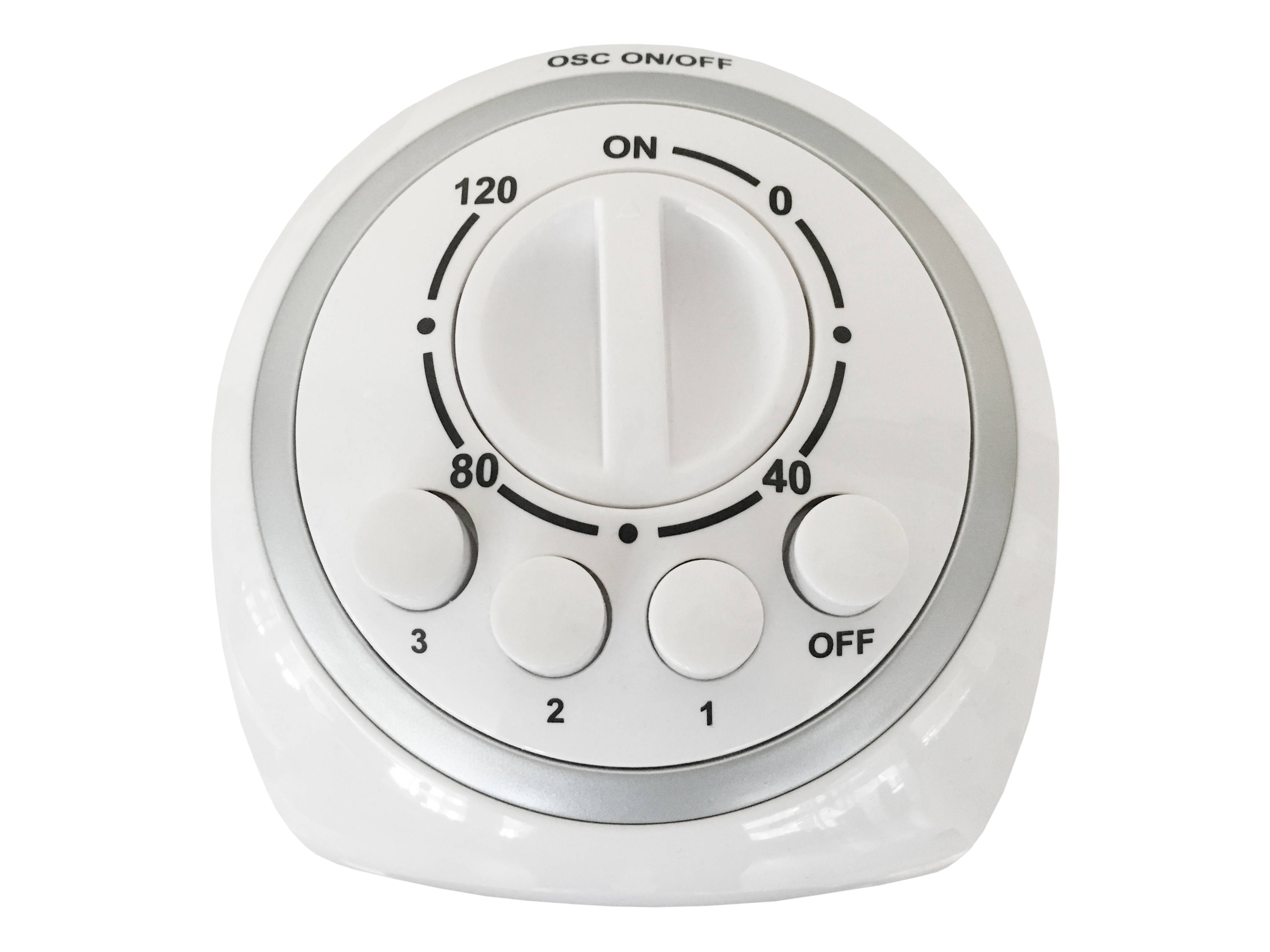 Nordic Home Culture Säulenventilator 45 Watt, 77 cm hoch, 3 Stufen, weiß