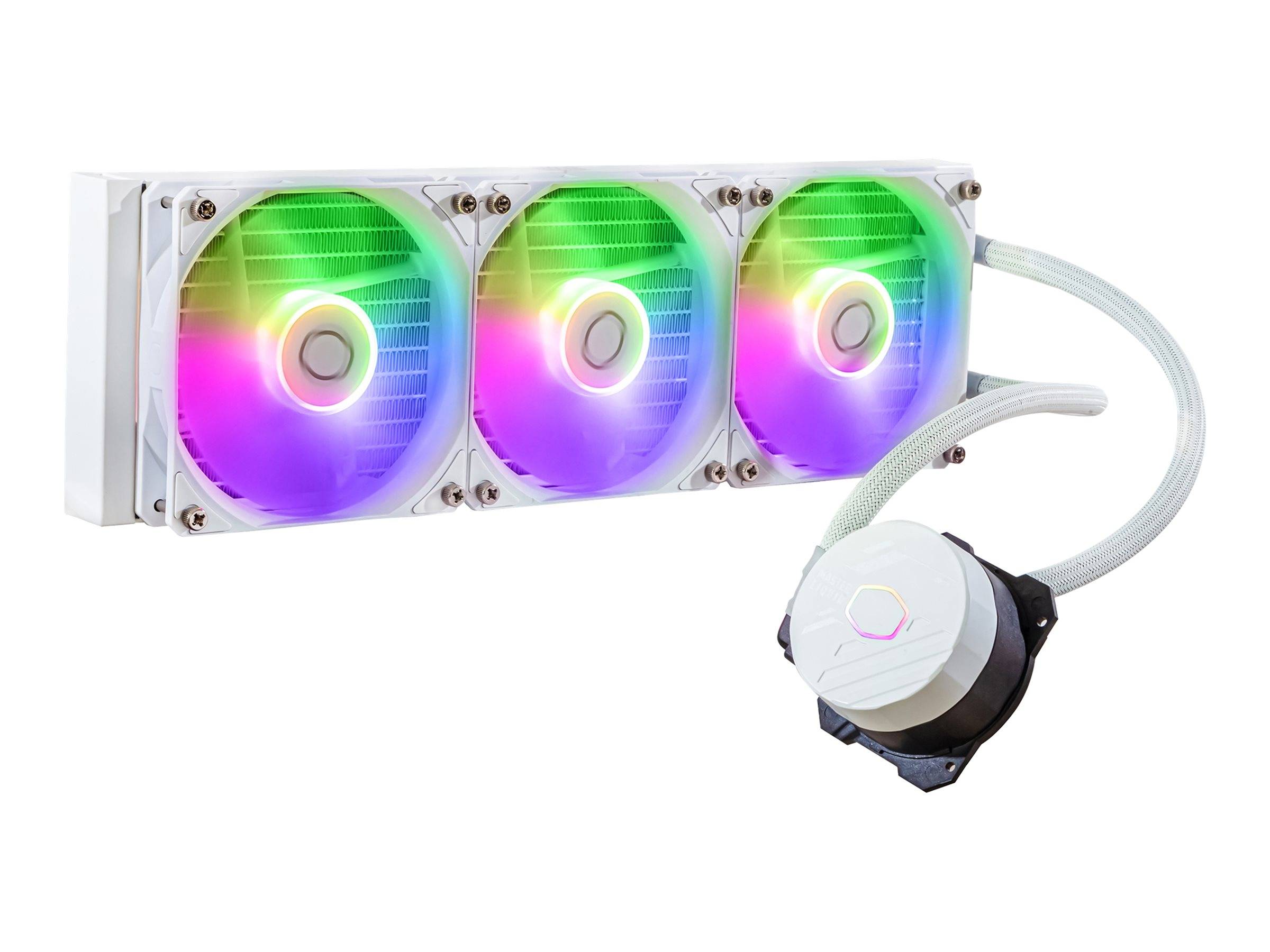 Cooler Master MasterLiquid 360L Core ARGB - White Edition - Prozessor-Flüssigkeitskühlsystem - Kühlergröße: 360 mm - (fü