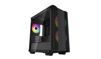 DeepCool CC360 ARGB, Mini Tower, PC, Schwarz, micro ATX, Mini-ITX, ABS, Stahl, Gehärtetes Glas, Multi