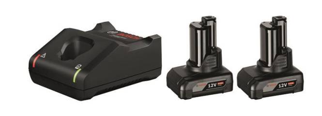 Bosch Starter Set:GAL 12V-40 1600A01B20 2xGBA 12V 6.0Ah Install.Baumaterial Werkzeug Messgeräte