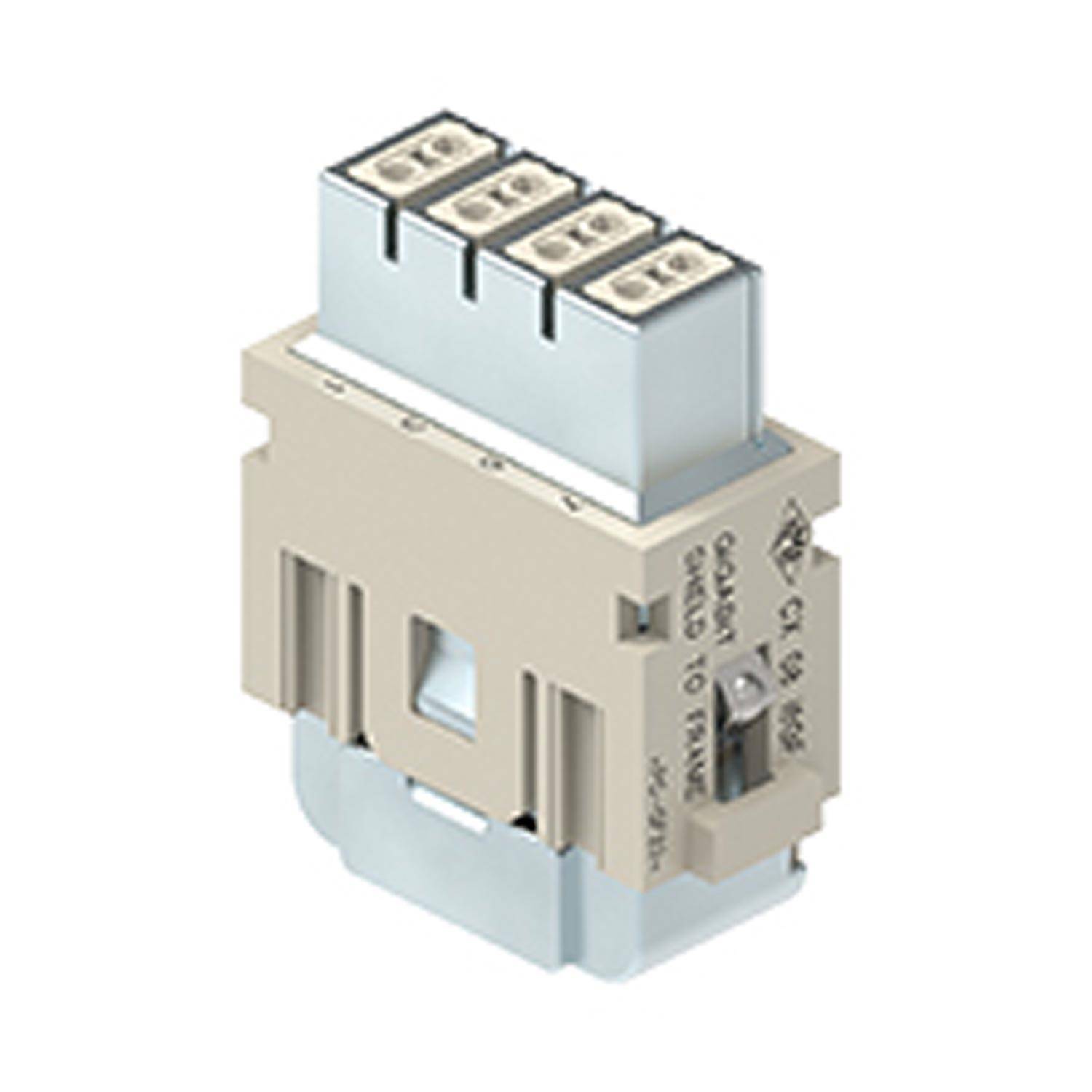 CX 08 I6GF I.L.M.E. Buchseneinsatz, MIXO, 8P+GND, Crimpanschluss, 5A, 50V, Gigabit, mit PE Kontaktierung - 1 Stück