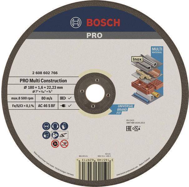 Bosch Trennscheibe gerade 2608602766 Rapido Multi Cont. ACS 46 V BF 180mm 1,6 Install.Baumaterial
