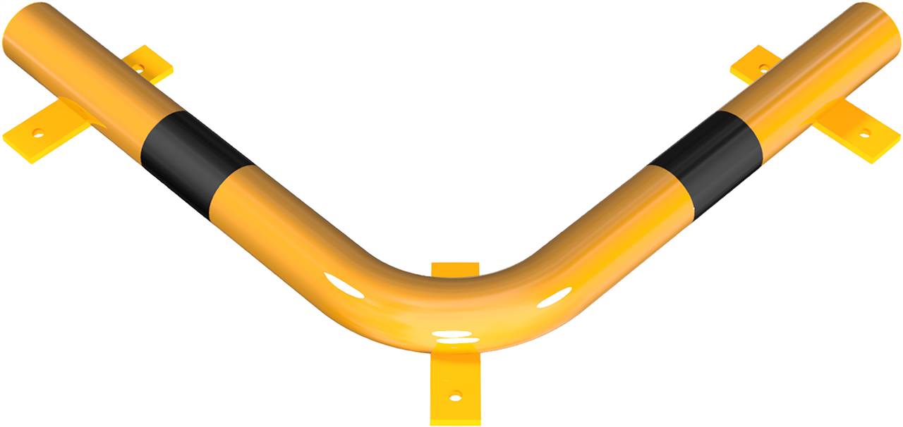 Schake 477_50BG Eck-Rammschutz-Balken Stahlrundrohr Ø 76 mm für Dübelbefestigung