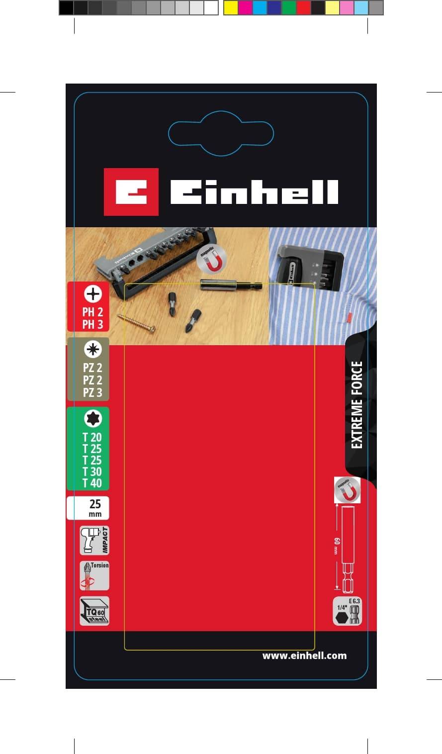 EINHELL Bitbox Handy Impact, 49155025, 12-teilig