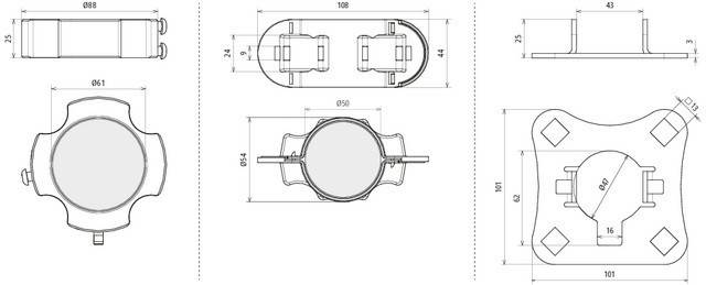 DEHN Befestigungsset BFS SR D50 #819283