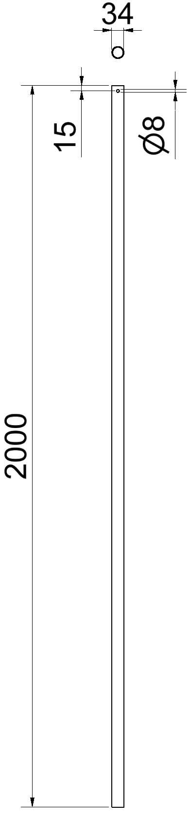 Schake 33720 Schaftrohr Ø 33,7 mm aus Stahl, verzinkt Länge: 2,00 m