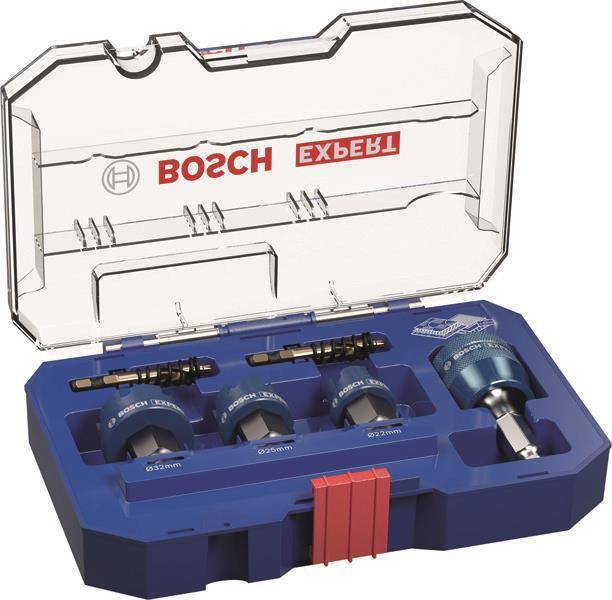 Bosch EXPERT Lochsäge Carbide 2608900502 SheetMetal 6tlg Set 22/25/32mm Install.Baumaterial