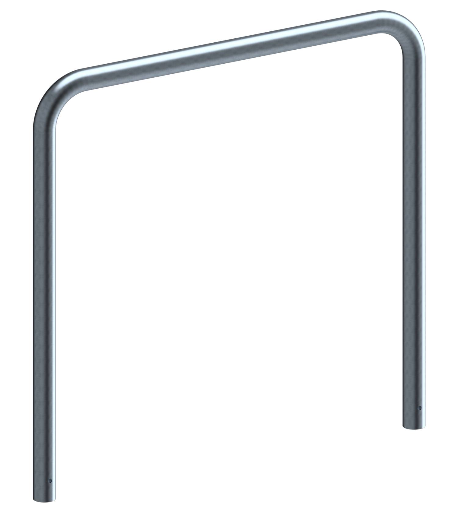 Schake 475_15 Abweisebügel Ø 76 x 2,6 mm ohne Querholm zum Einbetonieren Gesamtbreite: 1500 mm Gesamthöhe: 1500 mm feuer