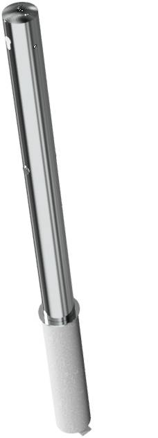 Schake 4072Z Edelstahlpfosten Ø 76 mm ohne Ziernut herausnehmbar, selbsteinrastende Verriegelung<br><br>mit feuerverzinkter Bodenhülse Typ 476.40 mi