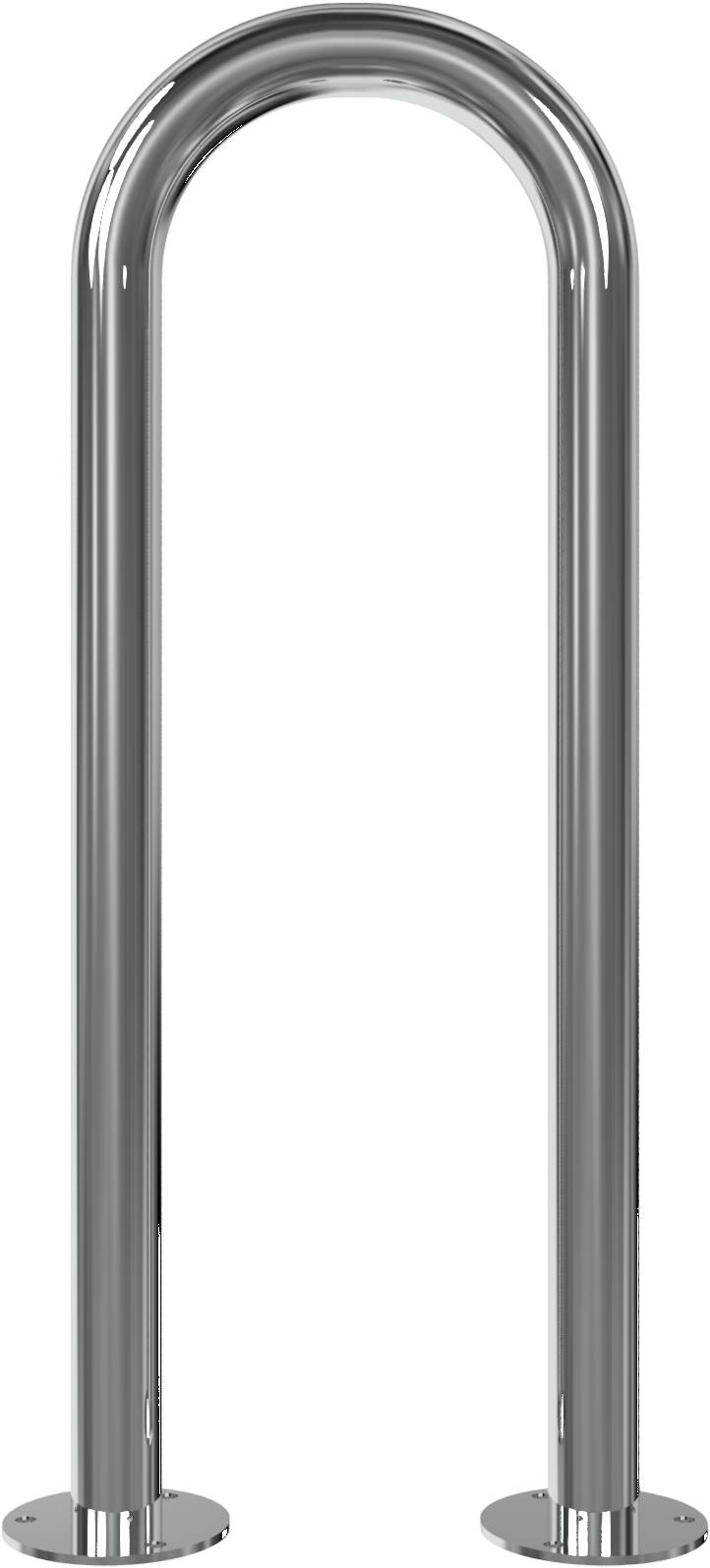 Schake 449_30P Edelstahlbügel Ø 48 mm für Dübelbefestigung Universalbügel Gesamtbreite 300 mm