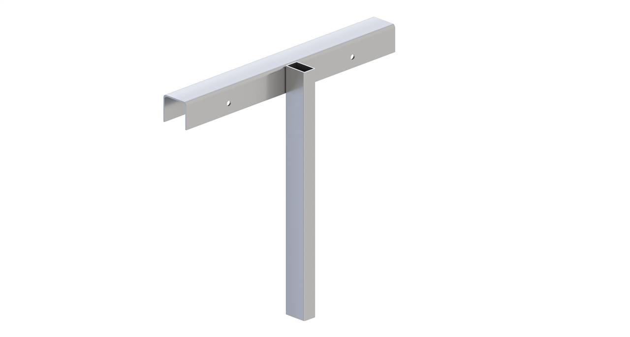 Schake 3B160-2 Einfacher Holzbauzaunständer mit passendem Oberteil Holzbauzaunständer Oberteil<br><br>verzinkt, 1000 mm