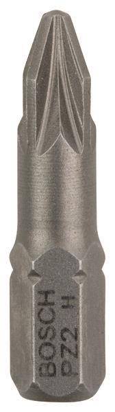 Bosch Schrauberbit Extra-Hart PZ2 3 Stück, 25mm 2607001558 Install.Baumaterial Werkzeug Messgeräte