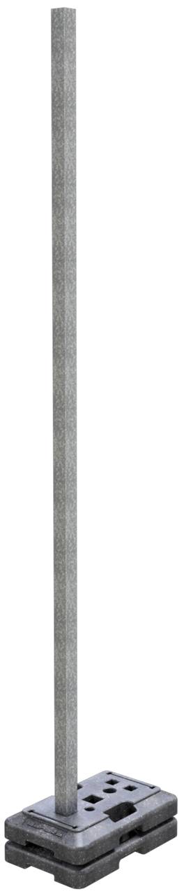 Schake 34650 Schaftrohr 60 x 60 x 2,0 mm aus Stahl, verzinkt Länge: 5,00 m