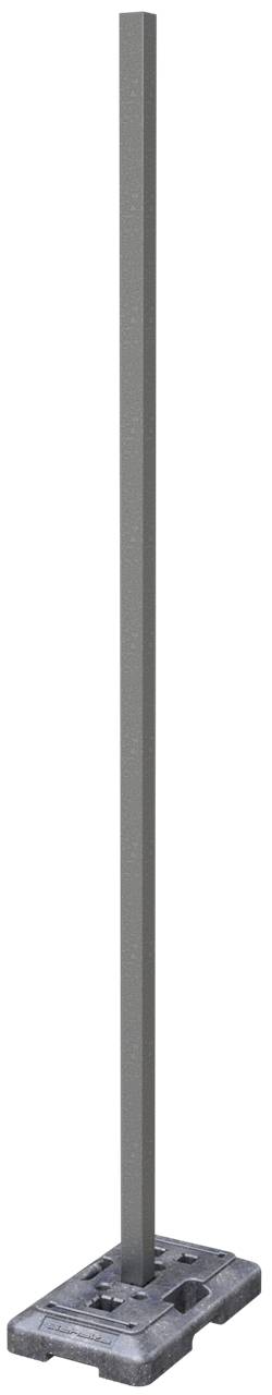 Schake 34650 Schaftrohr 60 x 60 x 2,0 mm aus Stahl, verzinkt Länge: 5,00 m