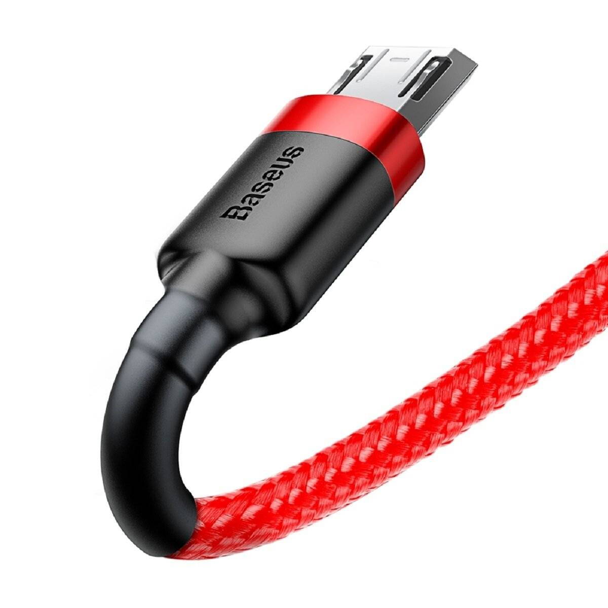 Baseus Cafule Cable strapazierfähiges Nylonkabel USB / Micro-USB 1.5A 2M rot (CAMKLF-C09)