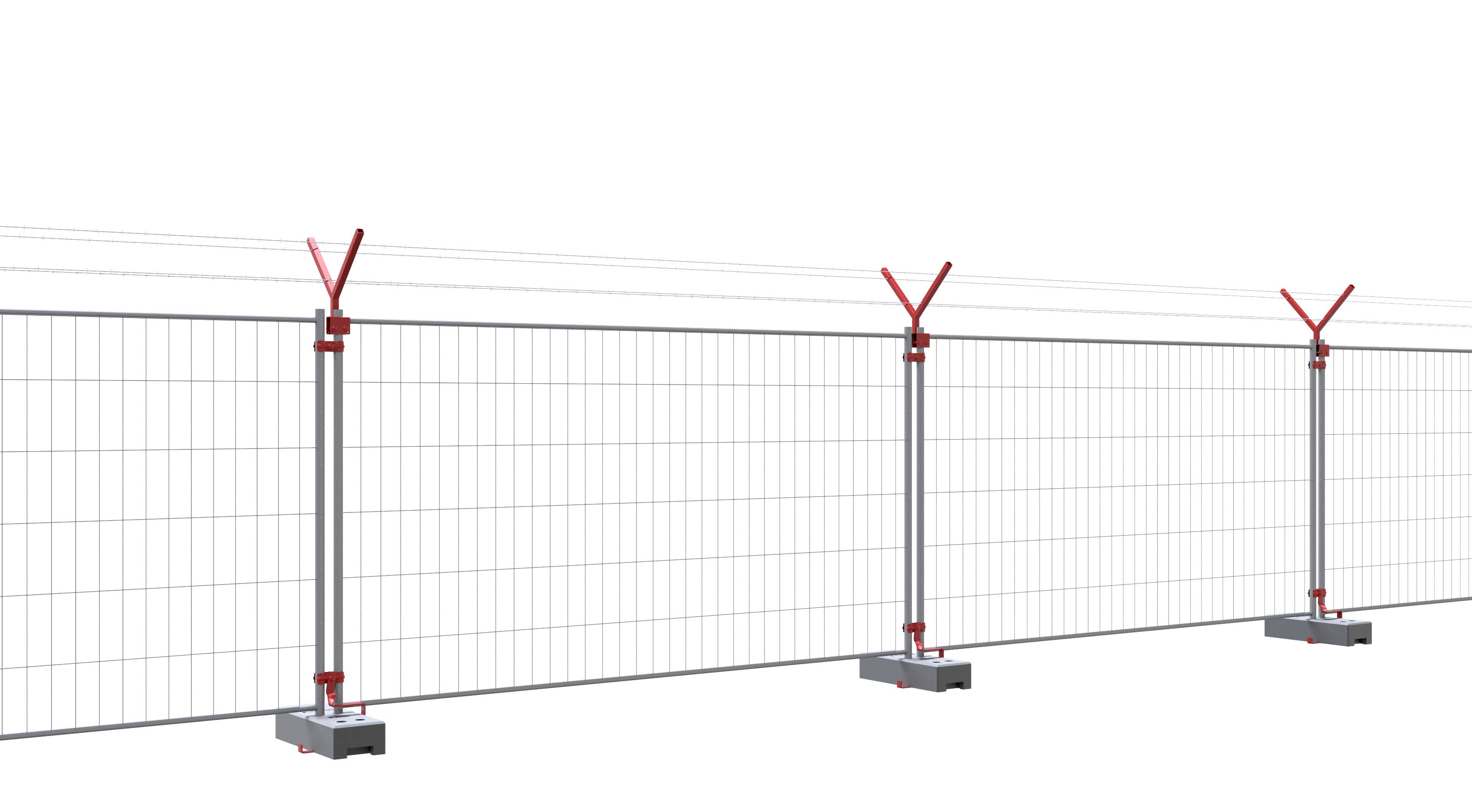 Schake 3B2035PROH Mobilzaun „Standard Pro” Element mit Haken und Ösen