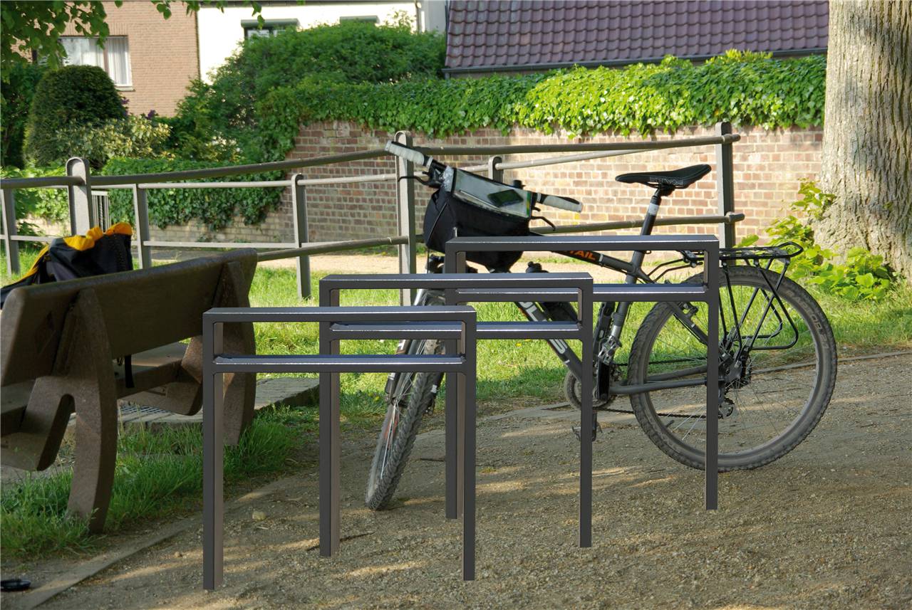 Schake 459_045 Ahnlehnbügel aus Stahlrohr 80 x 20 mm mit Querholm Gesamtbreite: 450 mm feuerverzinkt