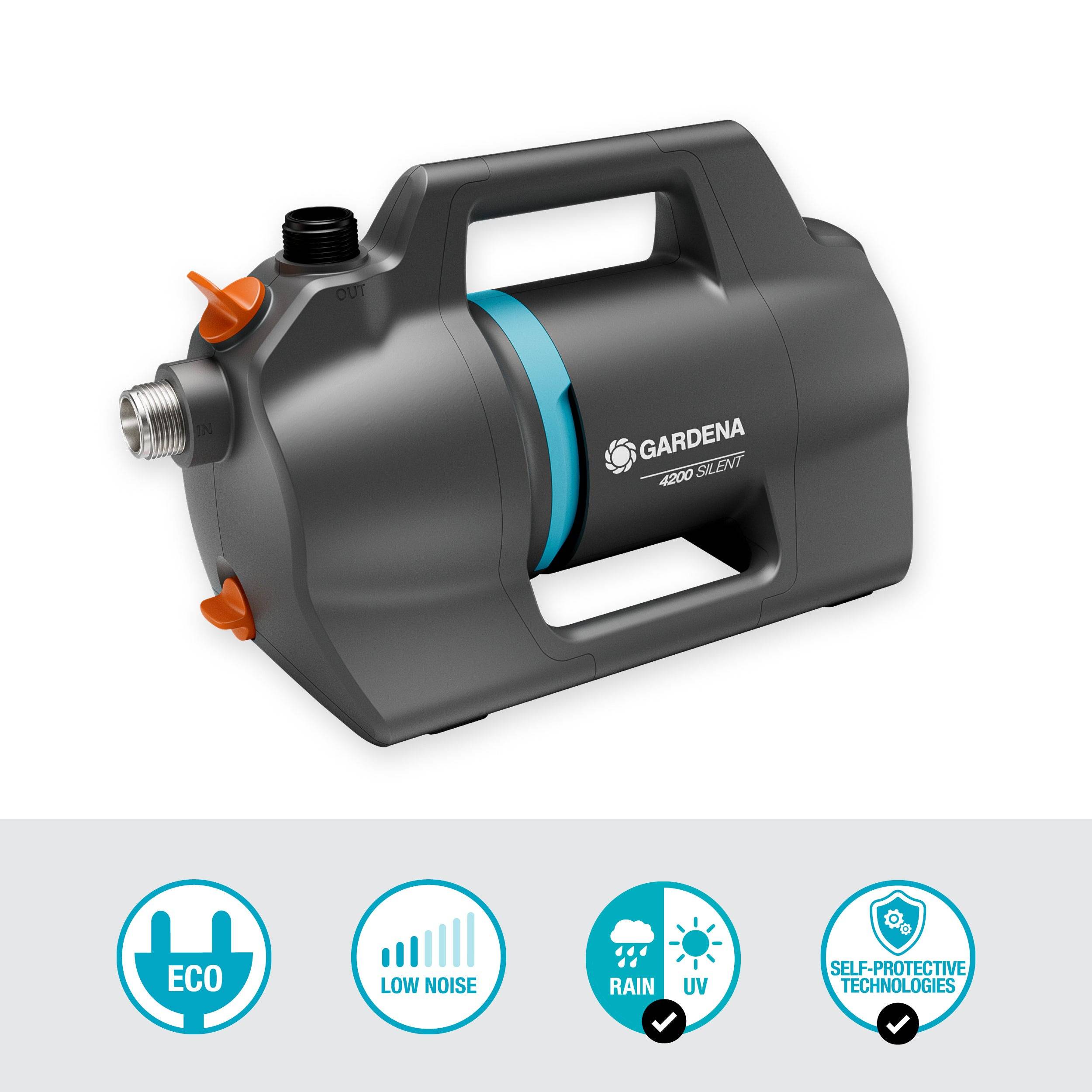 GARDENA Gartenpumpe 4200 Silent, 09054-20