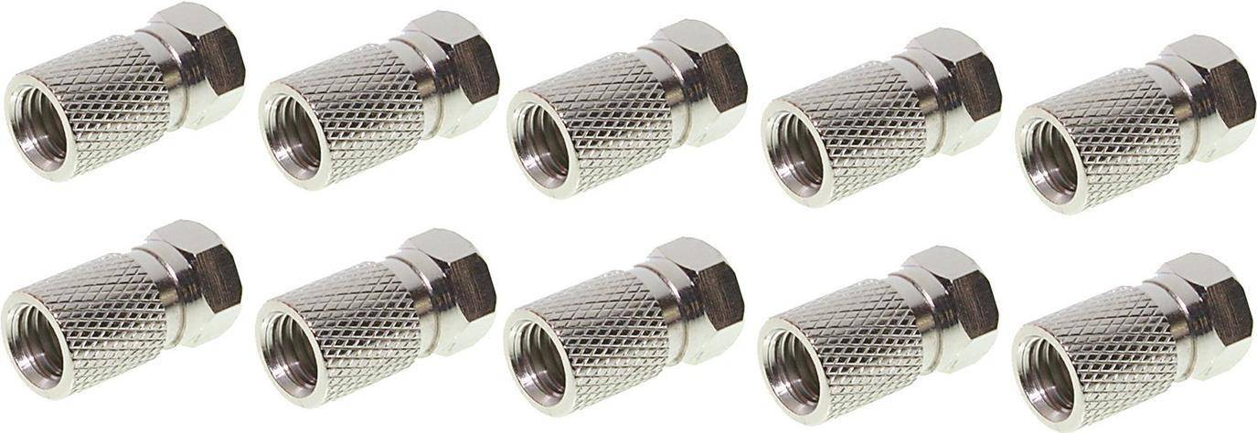 S/CONN maximum connectivity F-Stecker 8,0---mit großer Mutter--VE10 (85014-A-SET10)