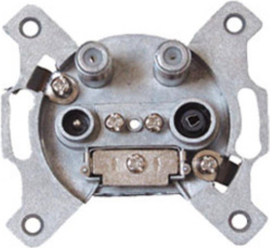 S/CONN maximum connectivity Antennensteckdose, BK+2 SAT, Stich Rück., 1 dB, 4-fach (15-95003)
