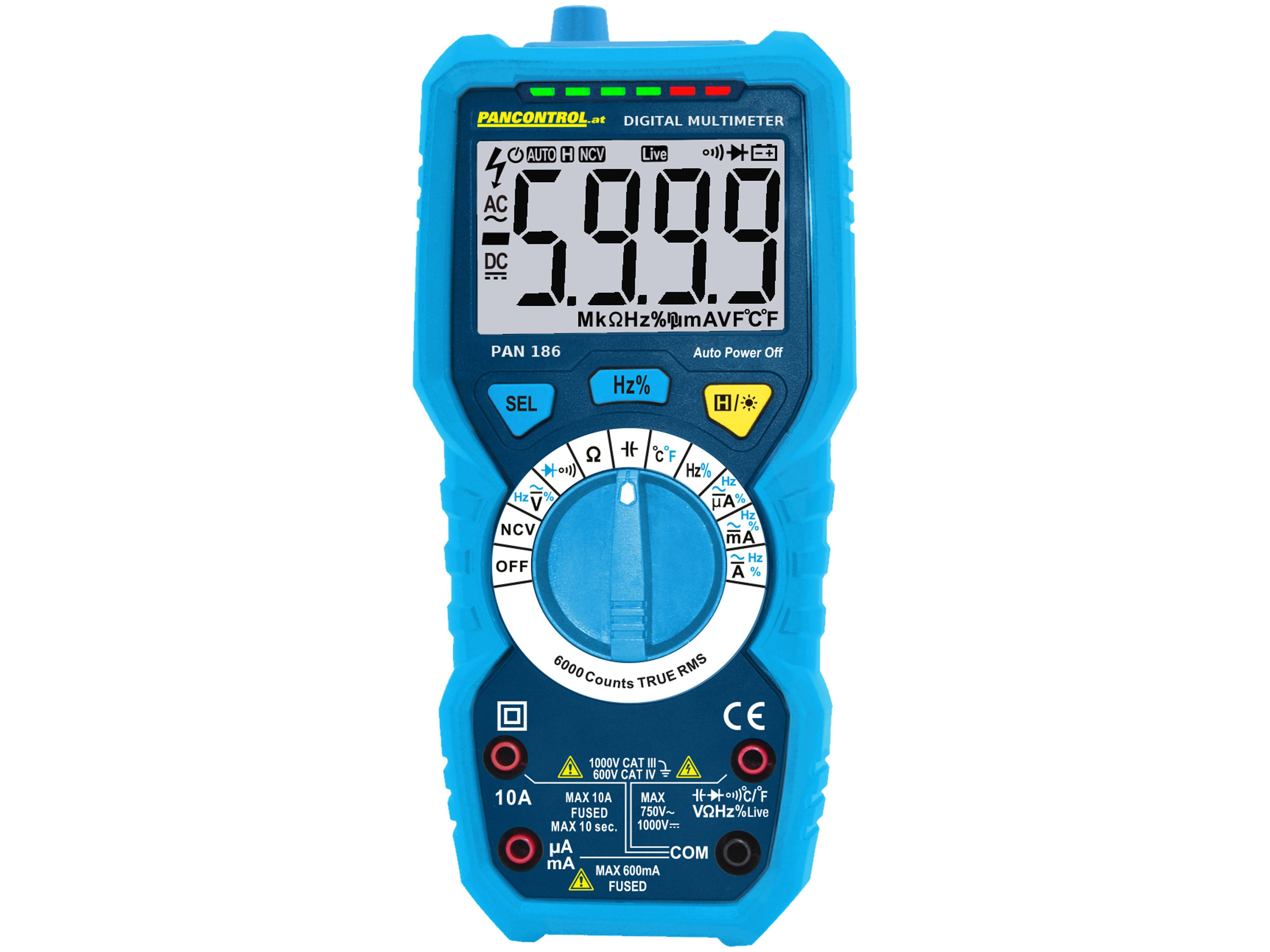 PANCONTROL True-RMS Multimeter PAN 186