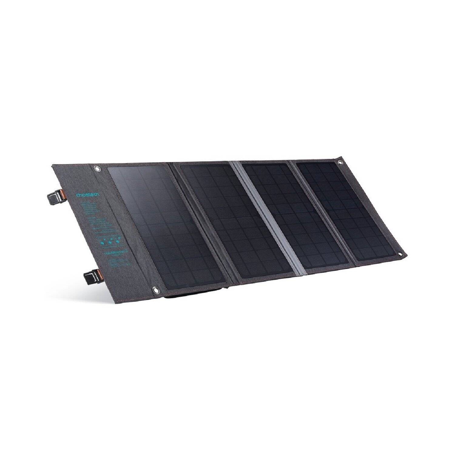 Choetech Tourist USB Solarladegerät, USB C 36W QC PD grau (SC006)