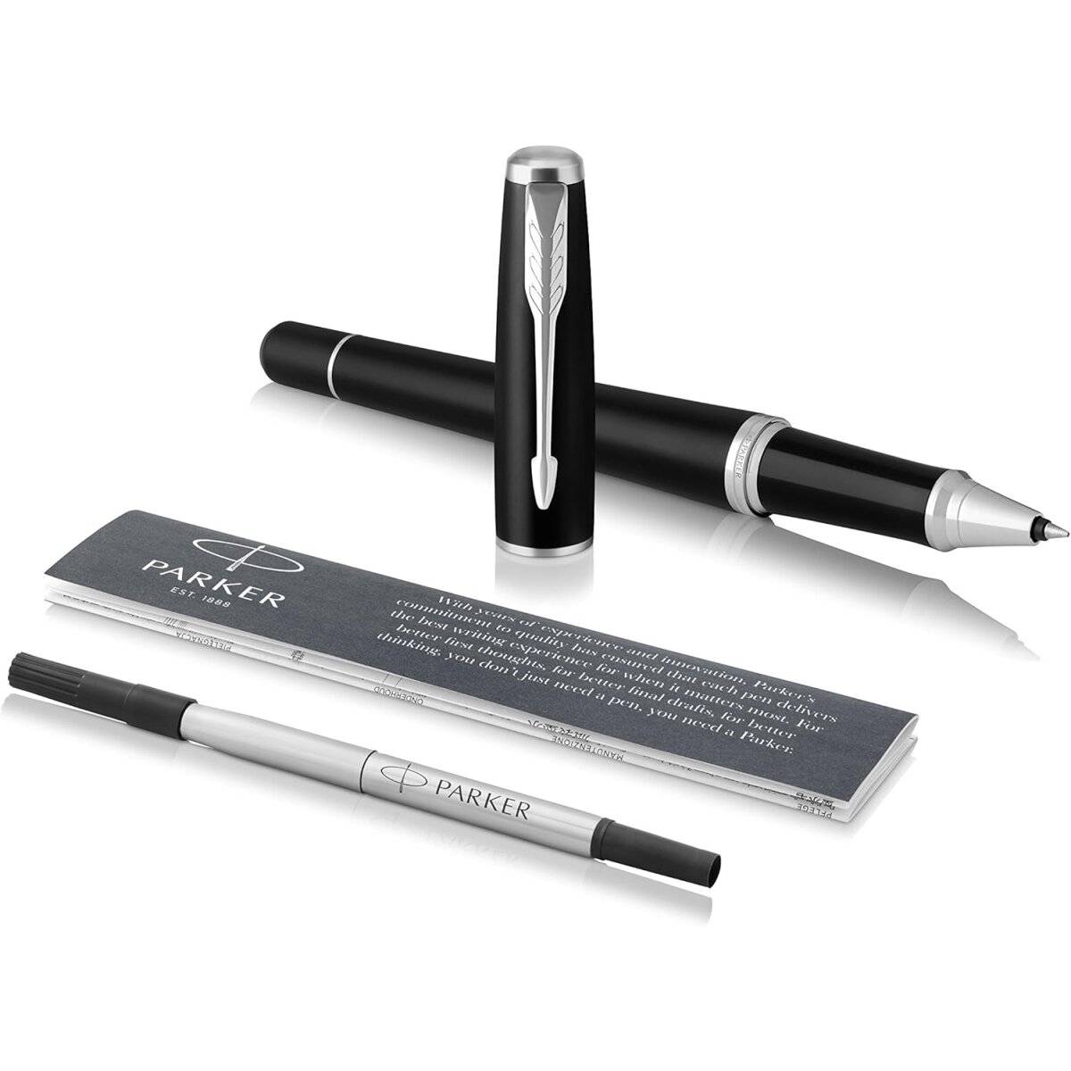 Parker IM Rollerball Pen Schwarz Silber