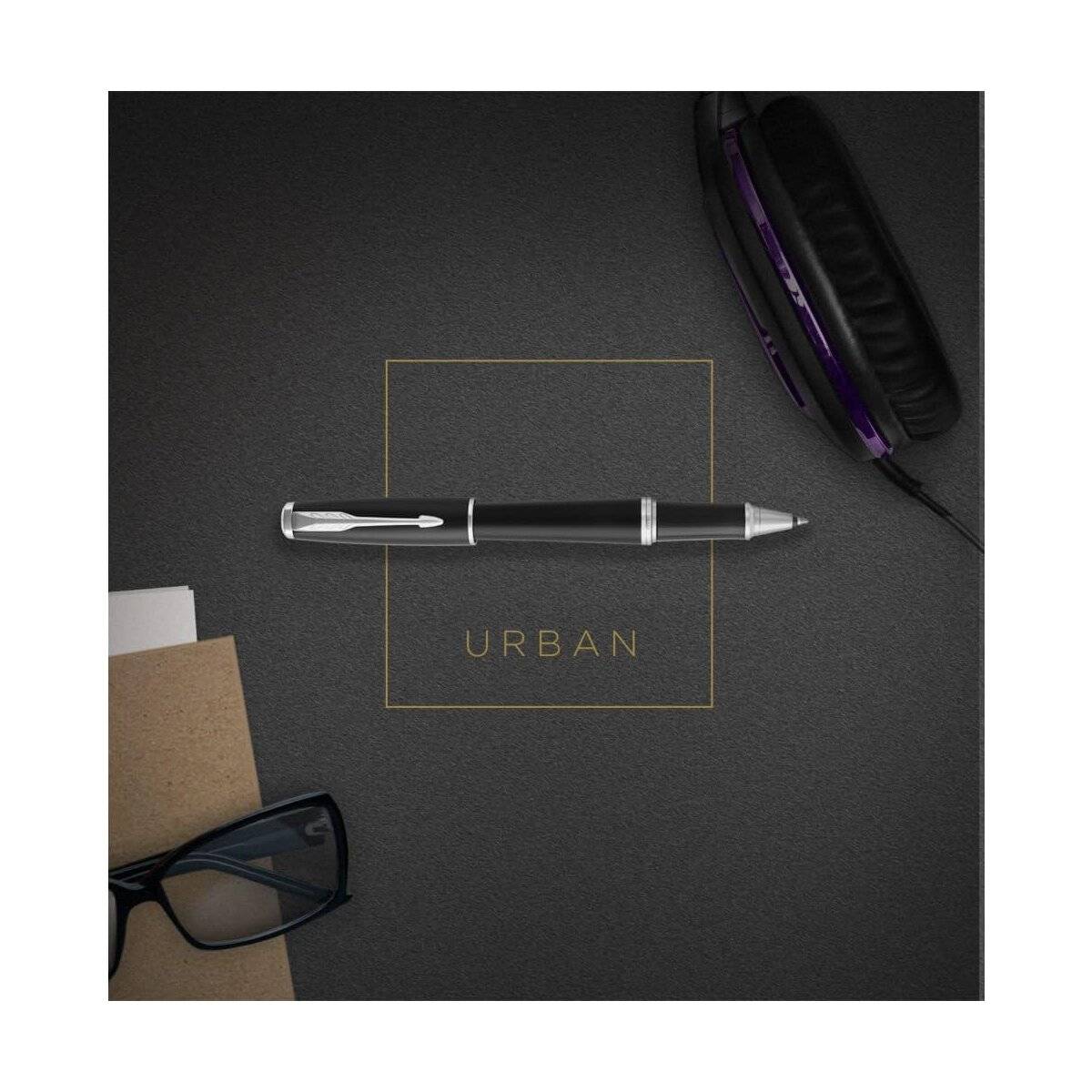 Parker IM Rollerball Pen Schwarz Silber