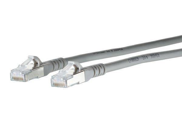 Patchkabel Cat.6A 10G AWG26 grau 0,25m