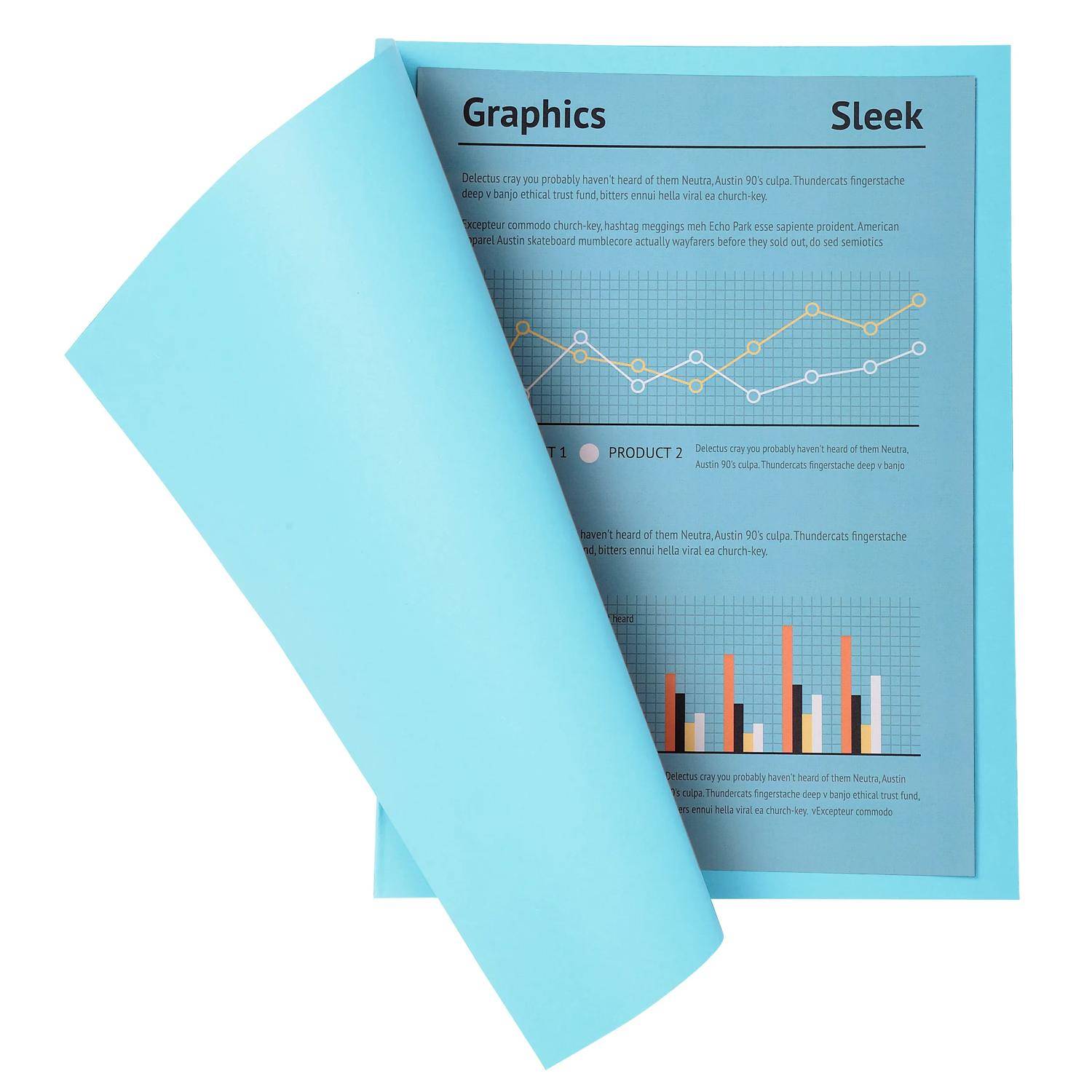 Exacompta 5x 100er Aktendeckel SUPER 160 24x32cm - Hellblau - 340006E