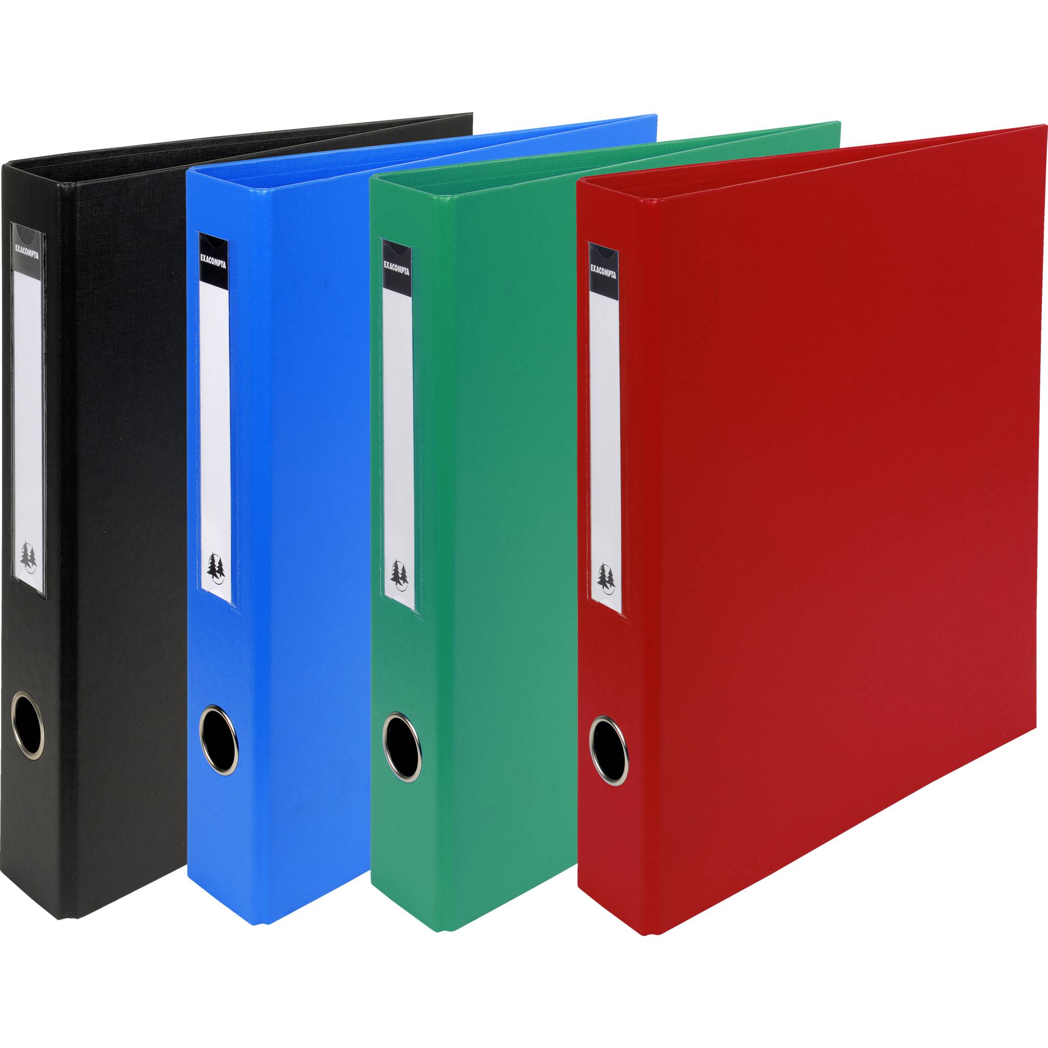 Exacompta 15x Ringbuch Karton 4Ring 40mm Rücken 60mm A4 Maxi sortiert 51640E
