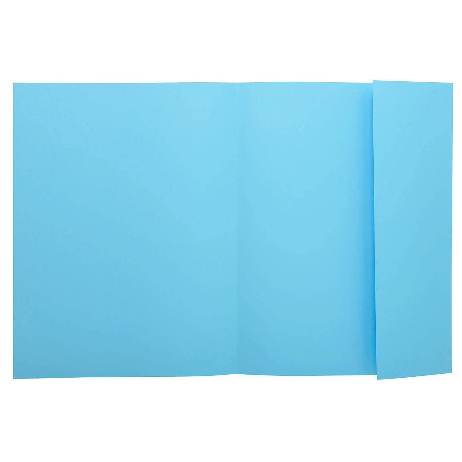 Exacompta 5x 100er Pack Aktenmappe 1 Klappe 24x32cm - Hellblau - 348006E