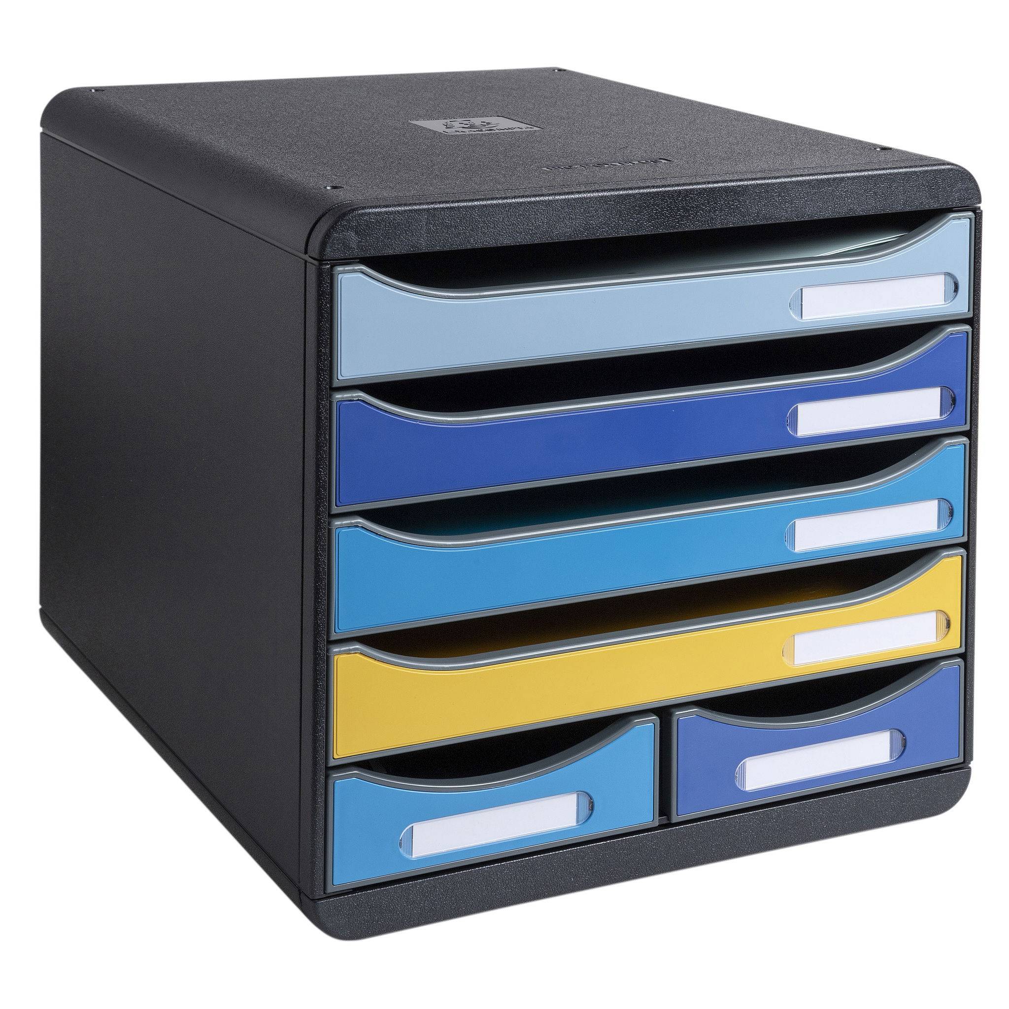 Exacompta Schubladenbox BIG BOX MAXI 6 offene Schubladen sortiert 3124202D