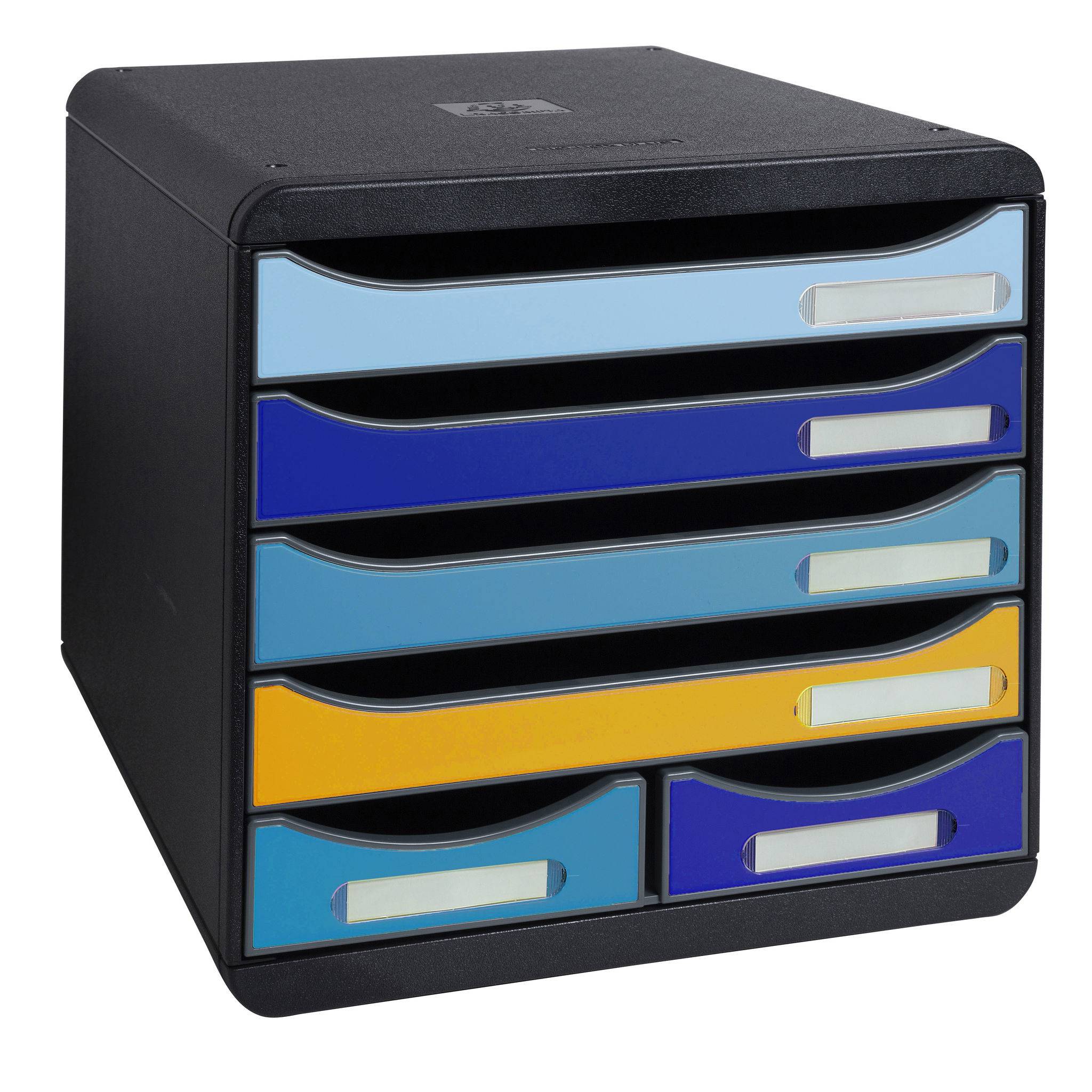 Exacompta Schubladenbox BIG BOX MAXI 6 offene Schubladen sortiert 3124202D