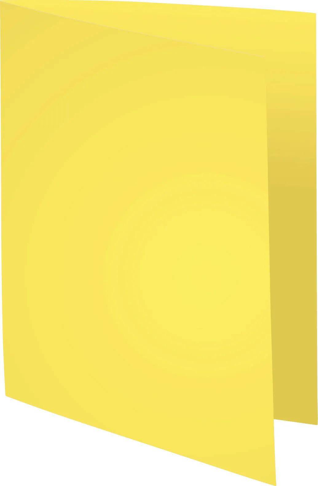 Ein Stapel leerer gelber Klebezettel.